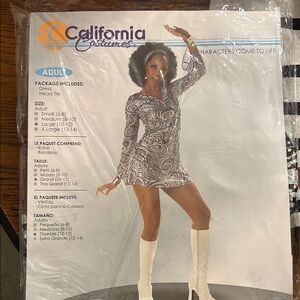California Costumes Swirl Dress - Black and White